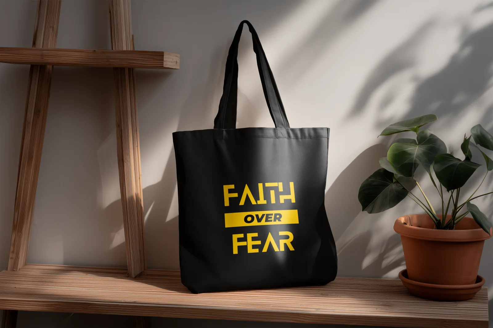 Faith over Fear Tote Bag